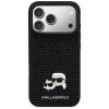 Etui Karl Lagerfeld Rhinestones          Karl&Choupette Pin do iPhone 17 Pro czarny